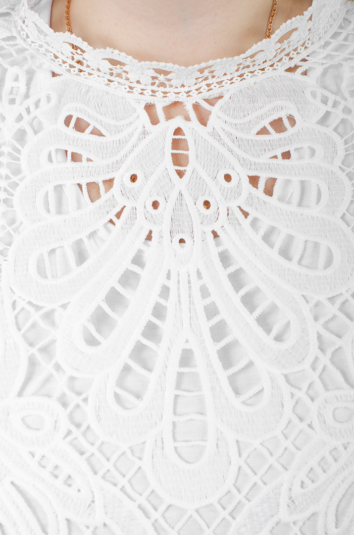 Блуза-двійка мереживна батал