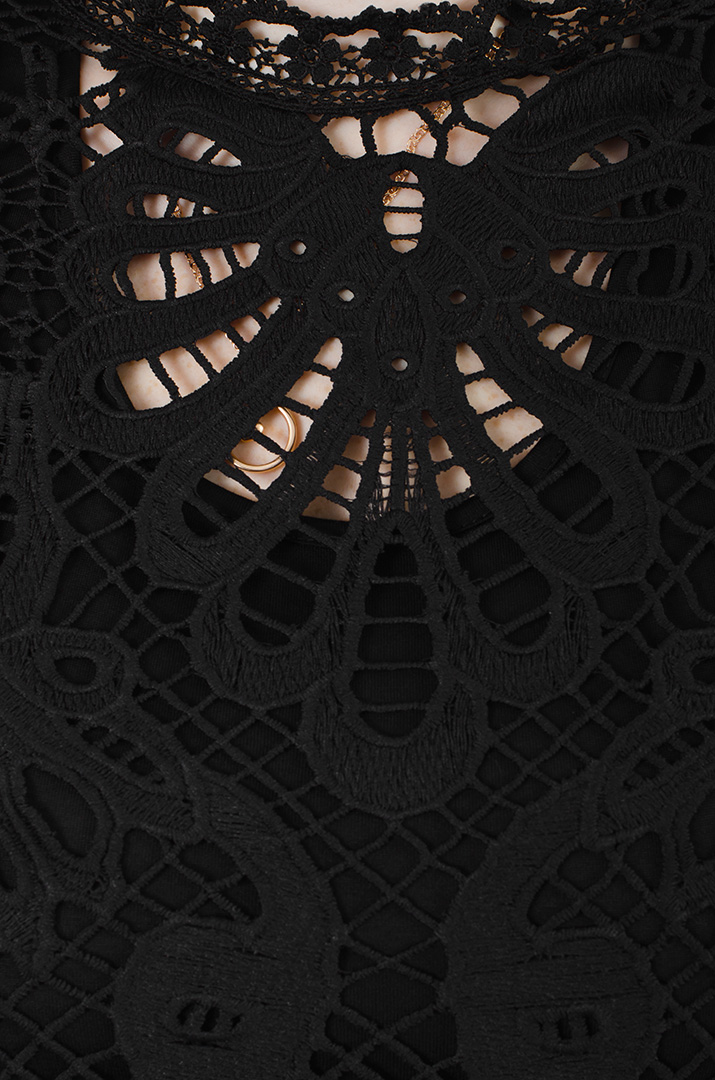 Блуза-двійка мереживна батал