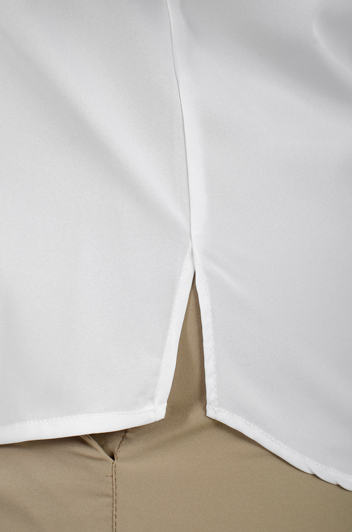 Блуза з коміром та прикрасою великих розмірів