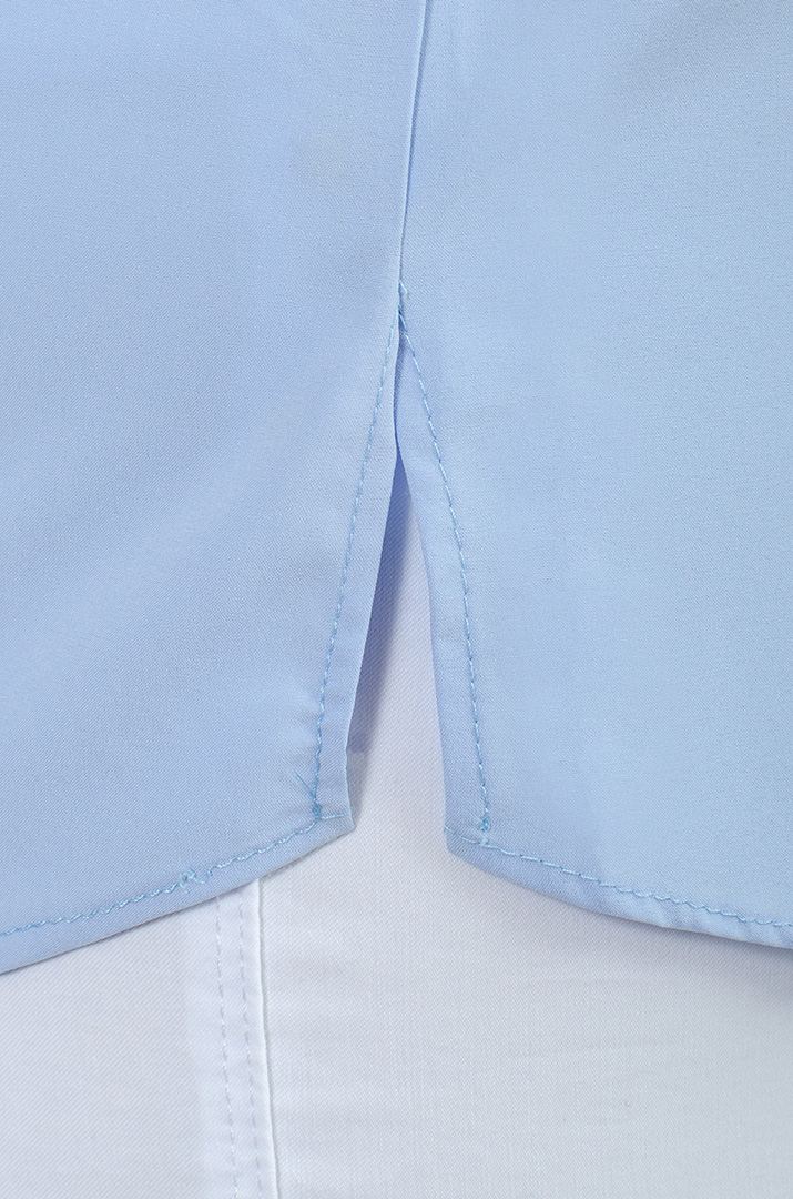 Блуза з коміром та прикрасою великих розмірів