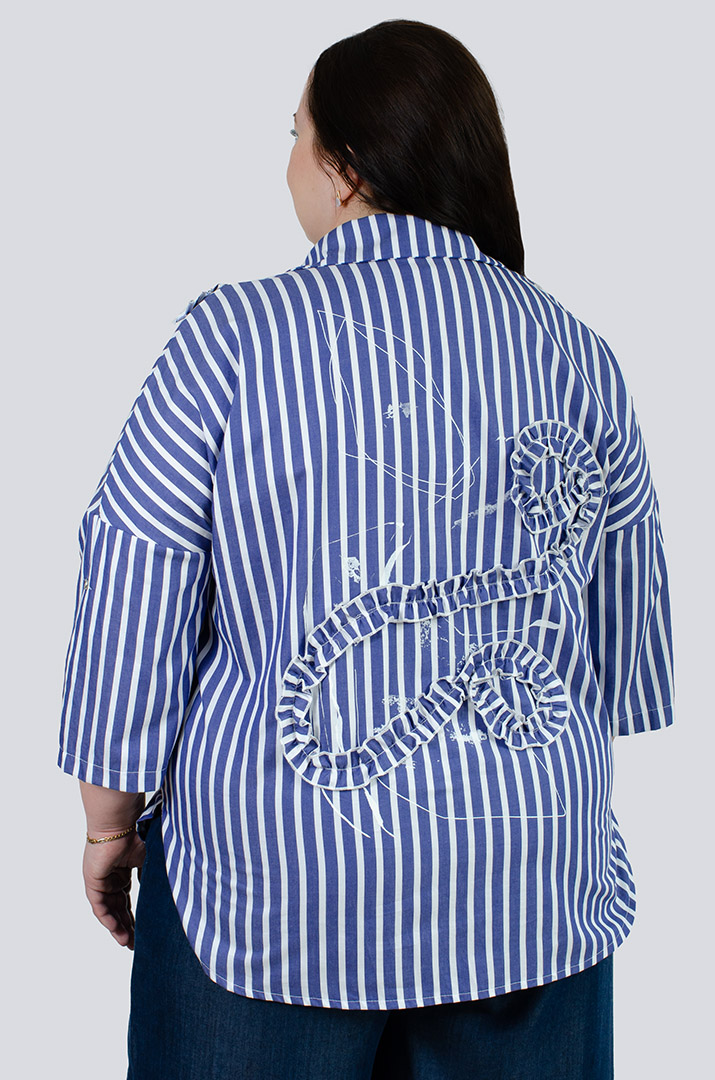 bluza_v_smuzhku_z_dekorom_velykyh_rozmiriv_43544_Pishna_Krasa Блуза в смужку з декором великих розмірів
