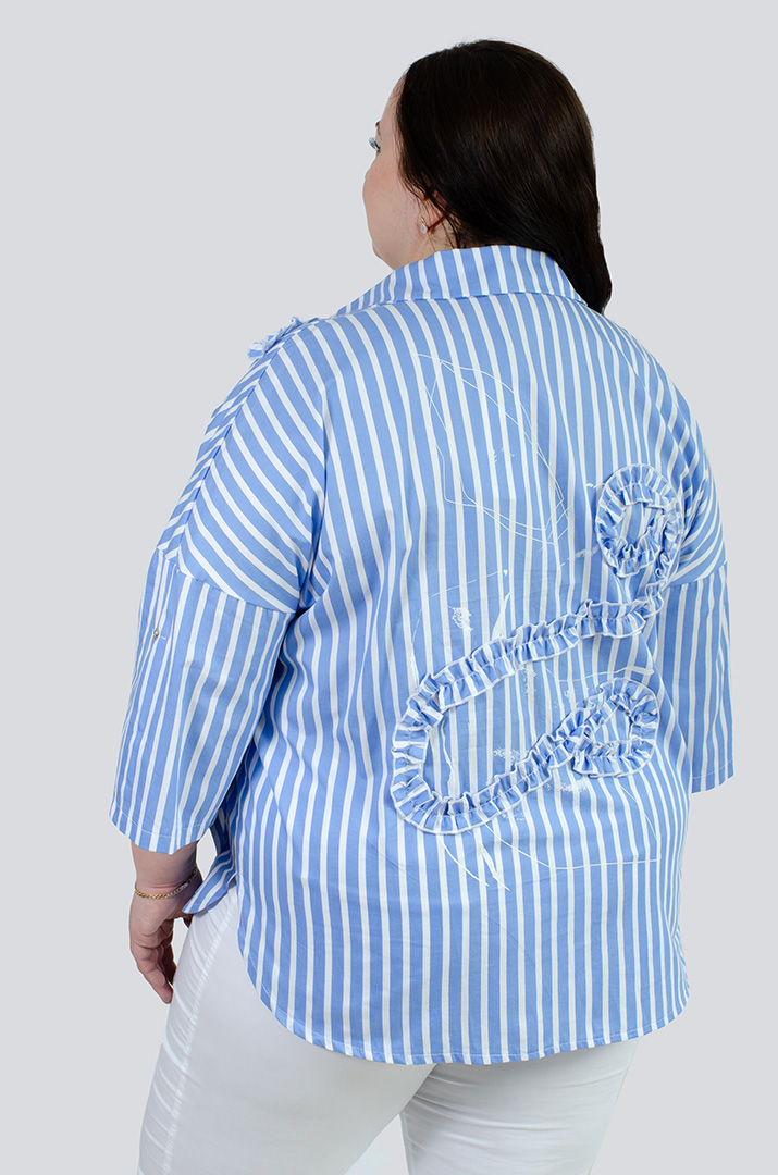 bluza_v_smuzhku_z_dekorom_velykyh_rozmiriv_43544_Pishna_Krasa Блуза в смужку з декором великих розмірів