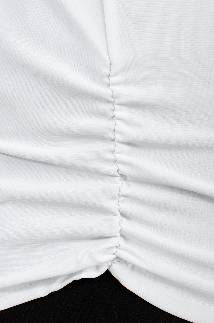 Нежная однотонная блуза больших размеров