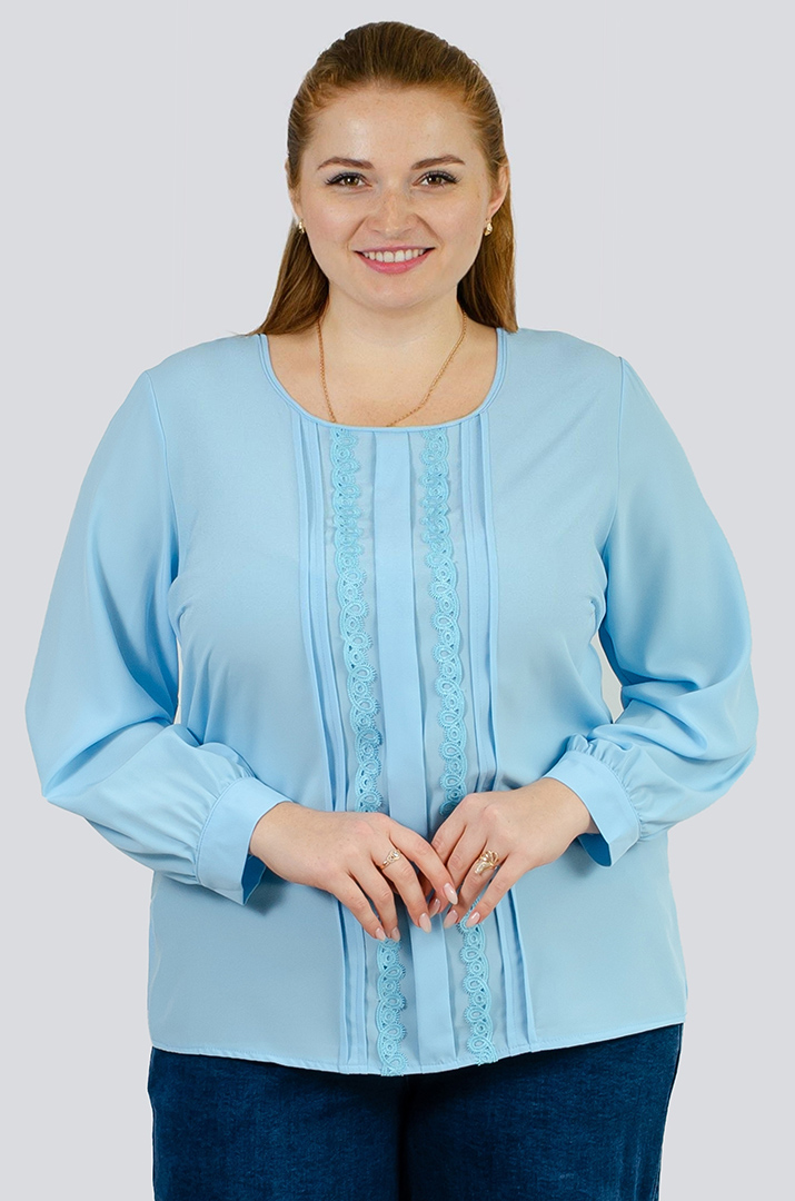 Блуза з мереживом великих розмірів