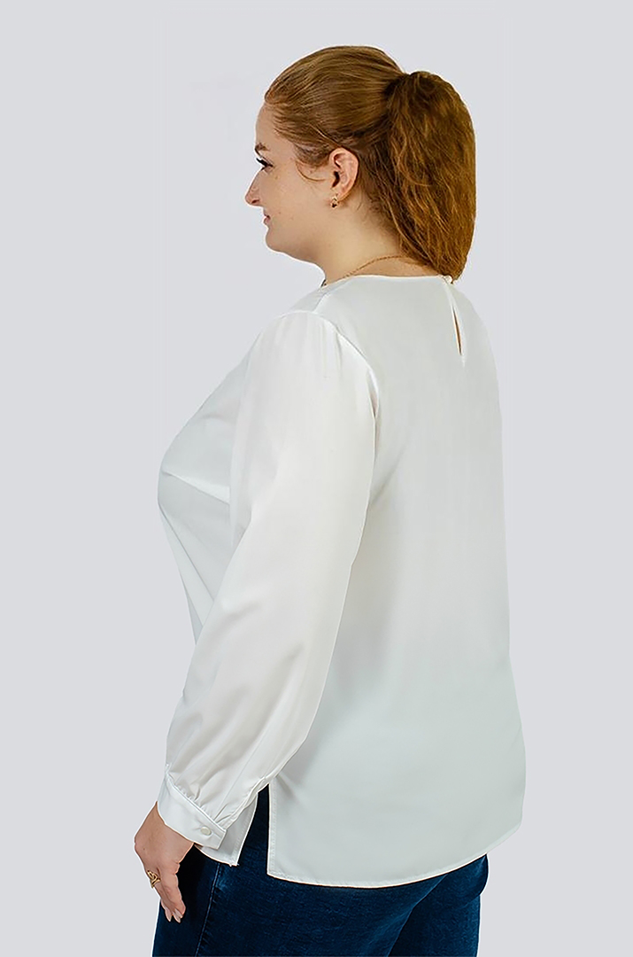 Блуза з мереживом великих розмірів