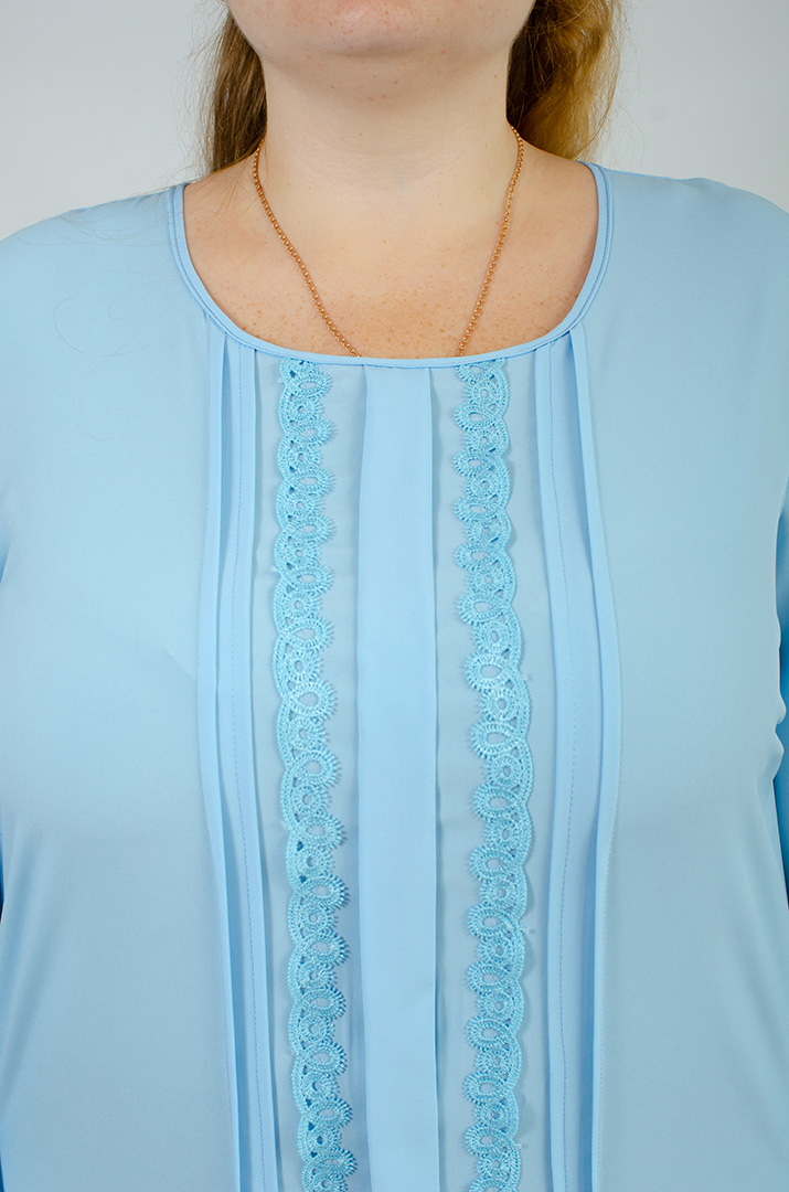 Блуза з мереживом великих розмірів