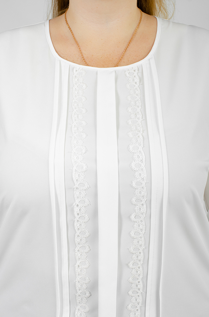 Блуза з мереживом великих розмірів