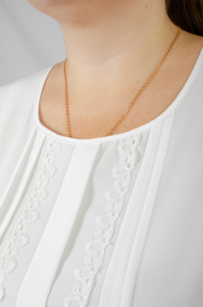 Блуза з мереживом великих розмірів