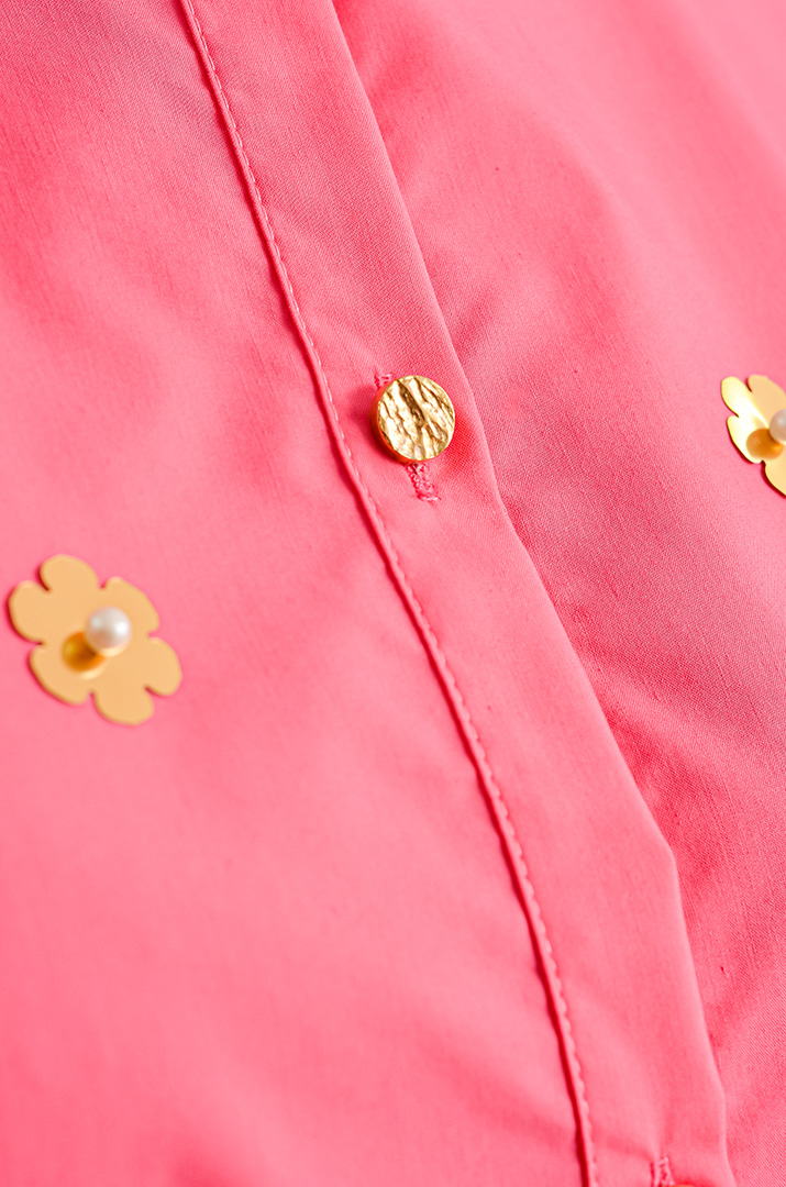 Блуза з золотавим декором великих розмірів