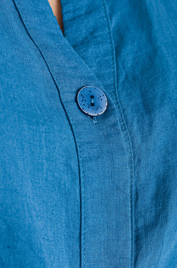 Блуза довга лляна великих розмірів