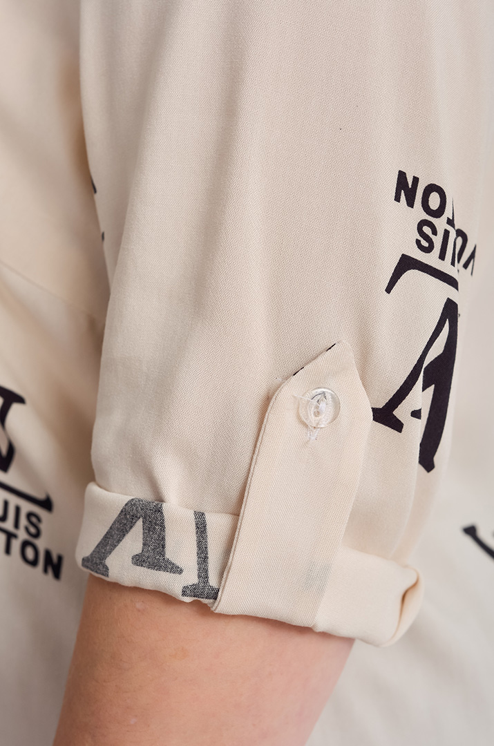 Блуза штапельна з зав'язками великих розмірів