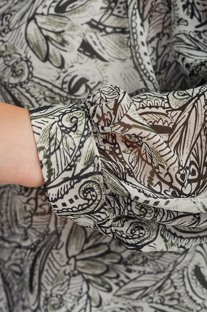 Блуза шифонова в різних принтах великих розмірів