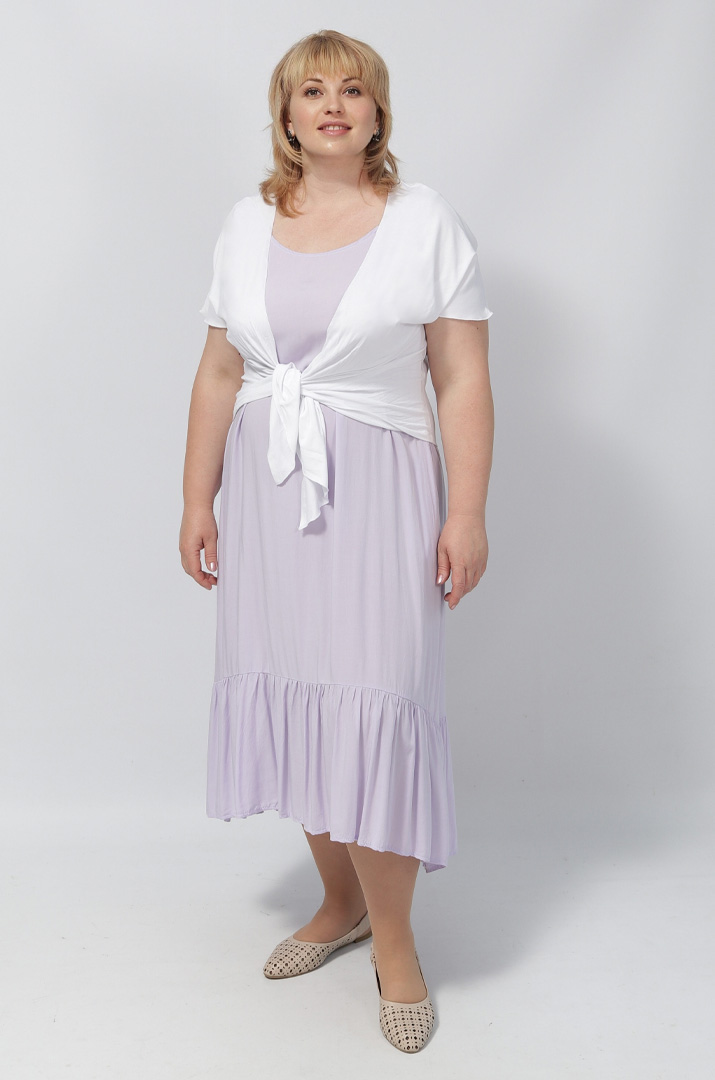 Болеро однотонне трикотажне в кольорах батал