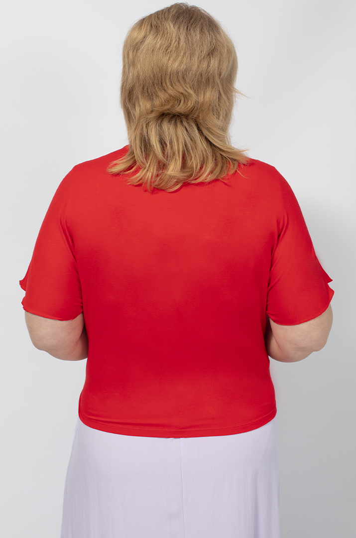 Болеро однотонне трикотажне в кольорах батал