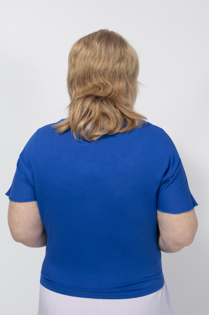 Болеро однотонне трикотажне в кольорах батал