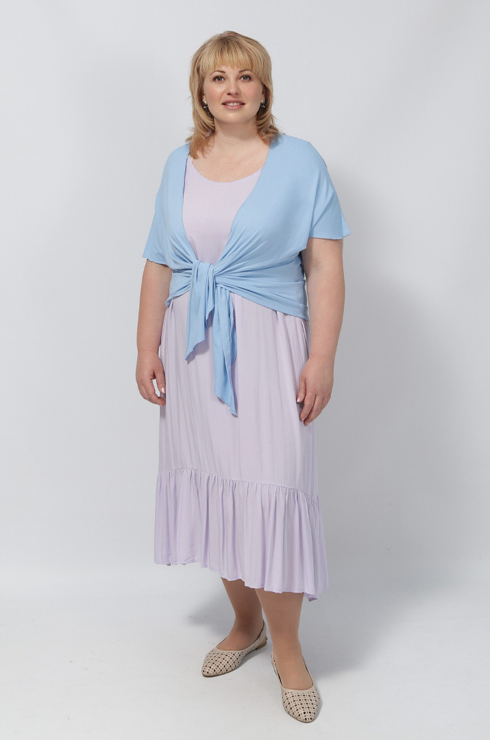 Болеро однотонне трикотажне в кольорах батал