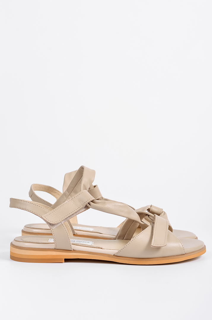 Босоніжки бежеві на дуже широкі повні ніжки великих розмірів