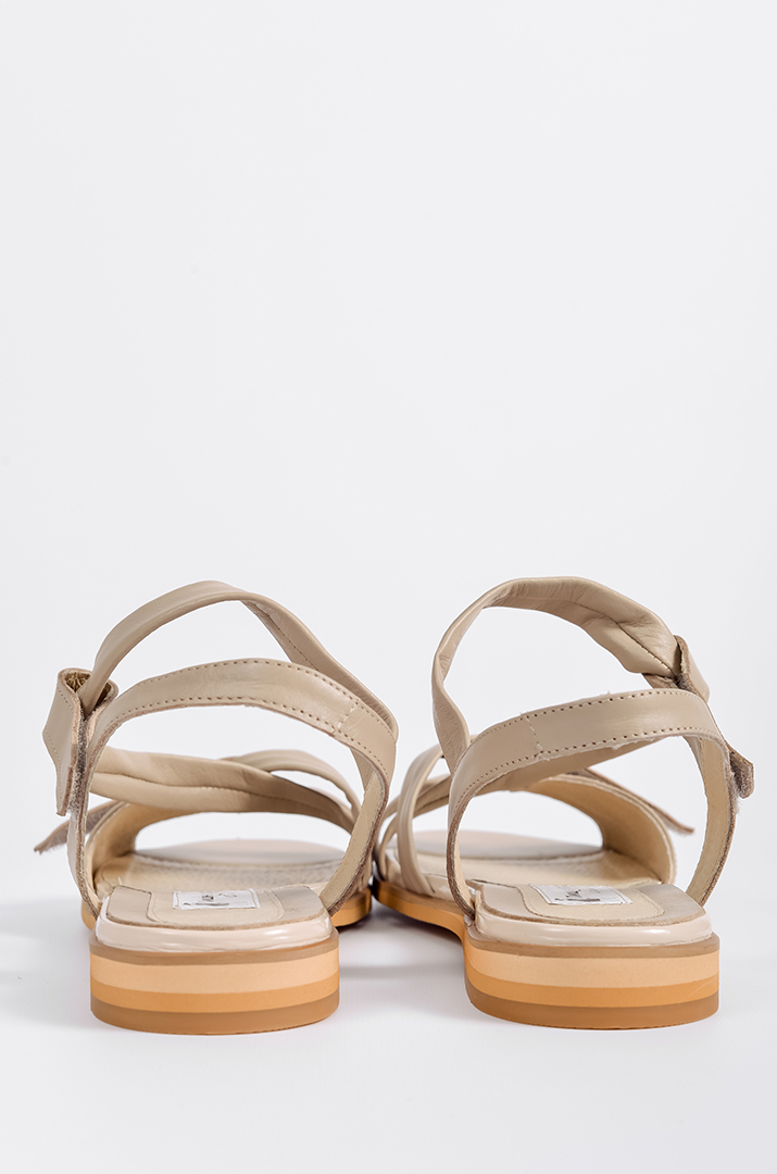 Босоніжки бежеві на дуже широкі повні ніжки великих розмірів