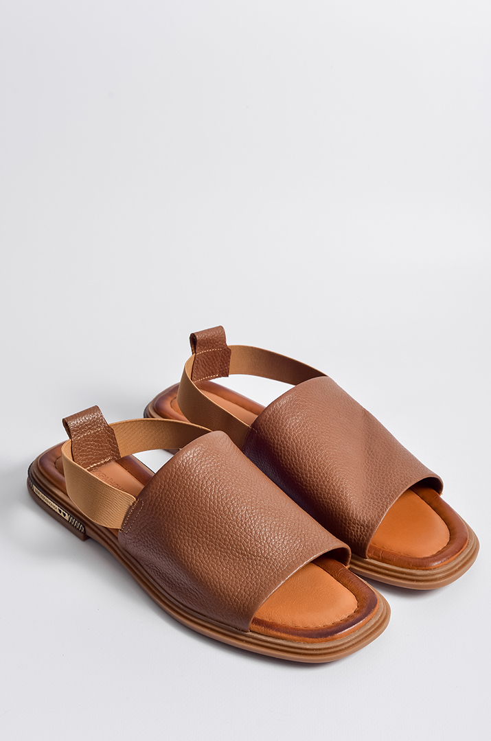 Босоніжки коричневі із м’якою фіксацією великих розмірів