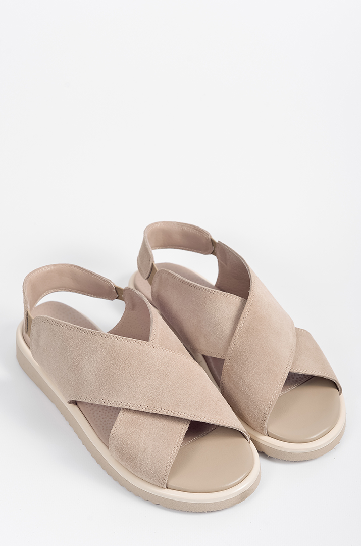 Босоніжки у відтінку візон великих розмірів