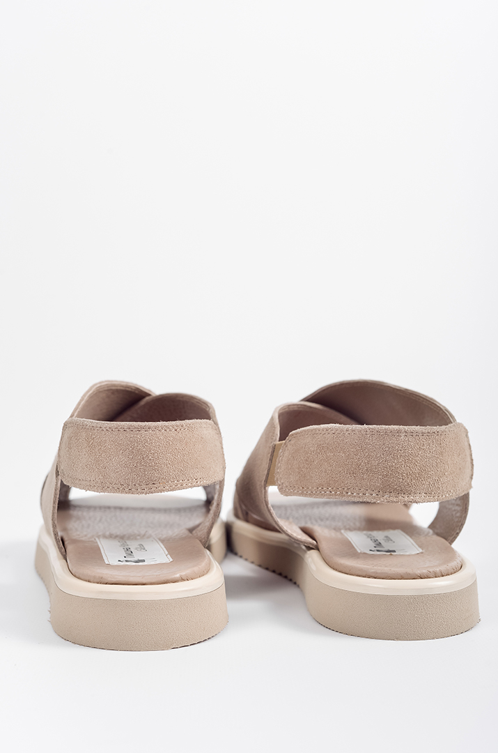 Босоніжки у відтінку візон великих розмірів