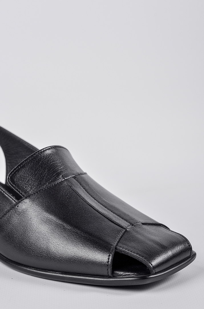 Босоніжки на підборах в чорному кольорі великих розмірів