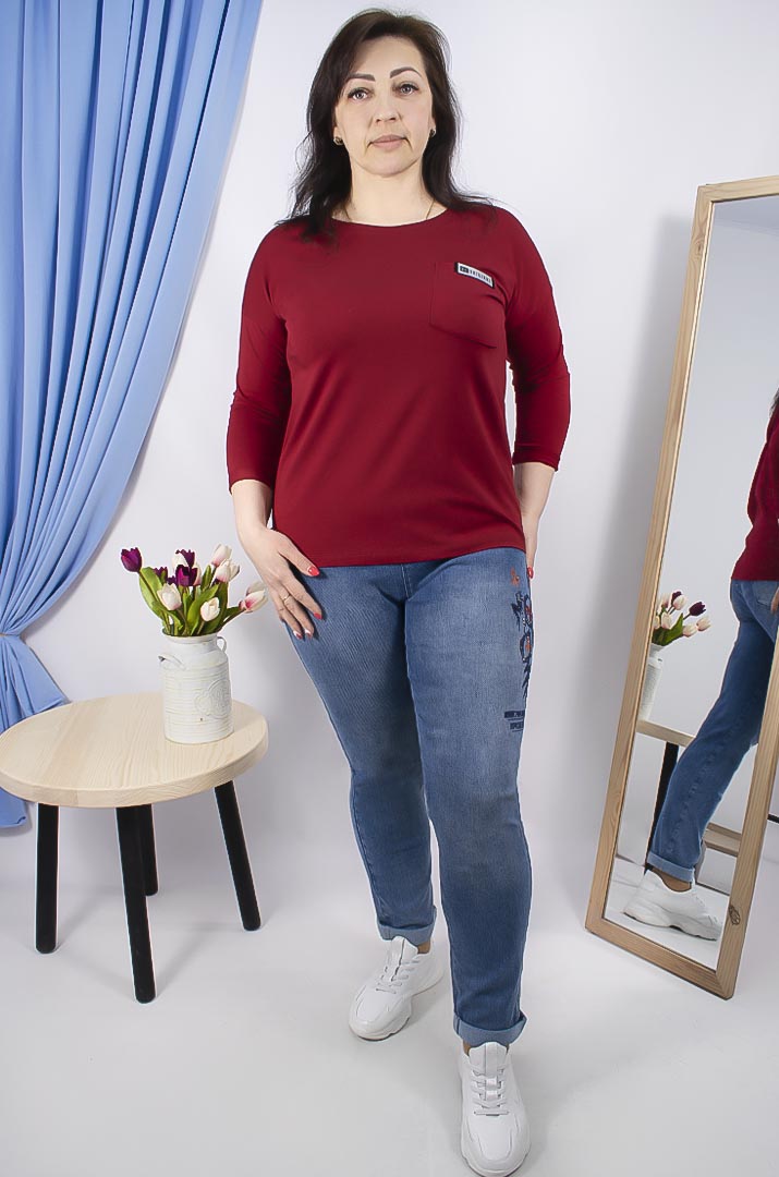 Джинси завужені з декором