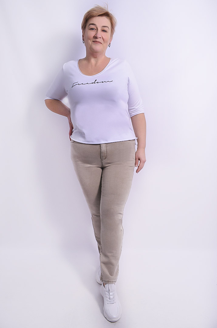 Завужені джинси  7/8 з поясом