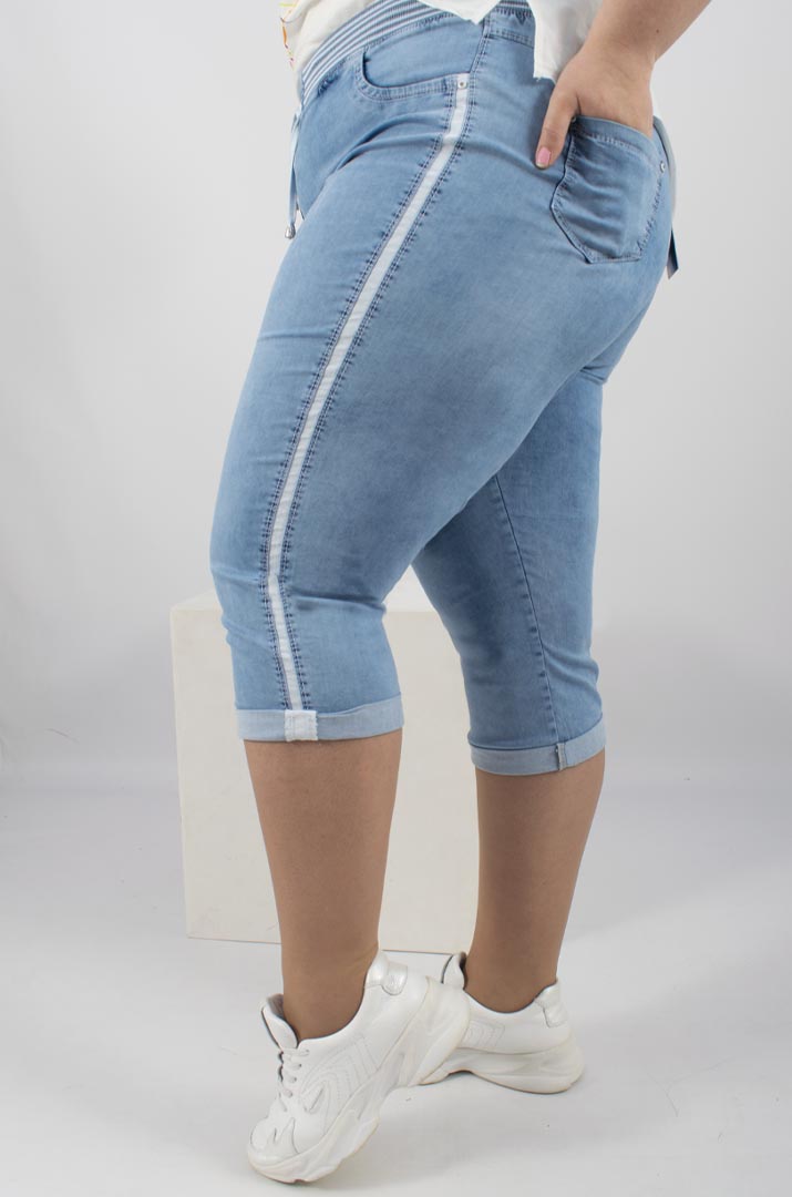 Капрі джинсові батал