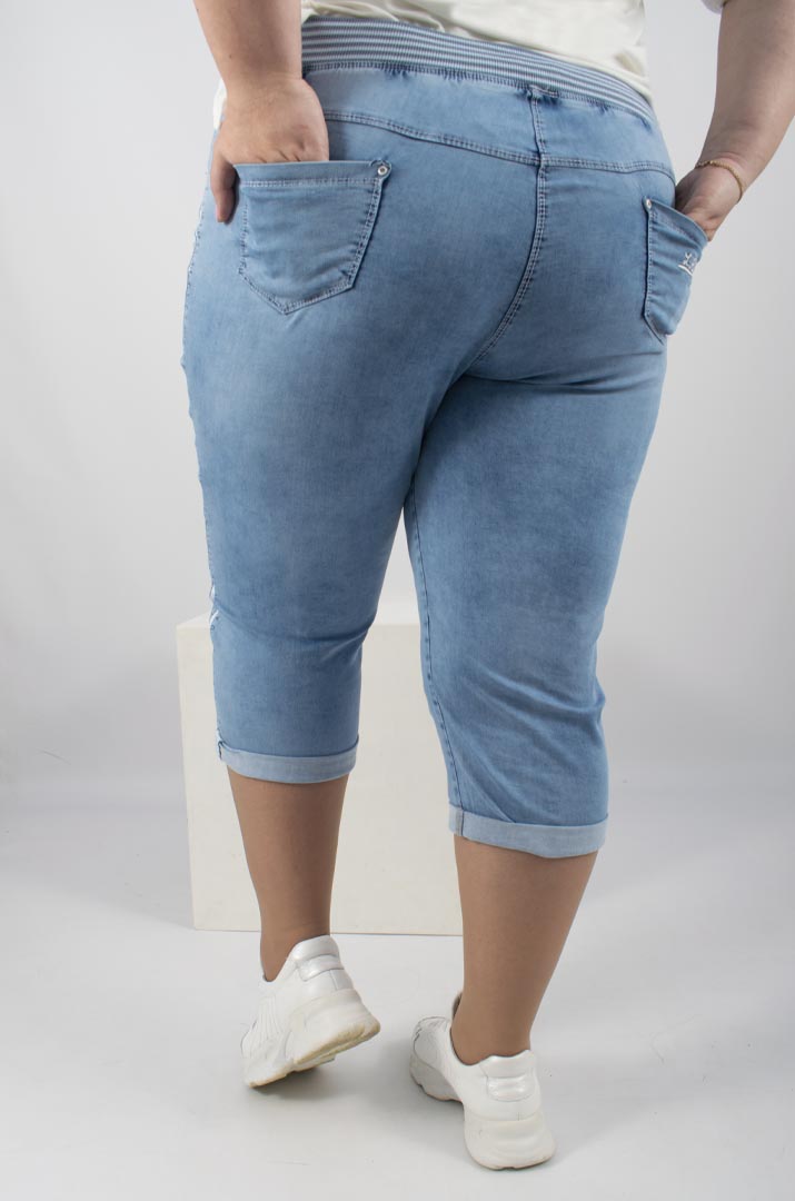 Капрі джинсові батал