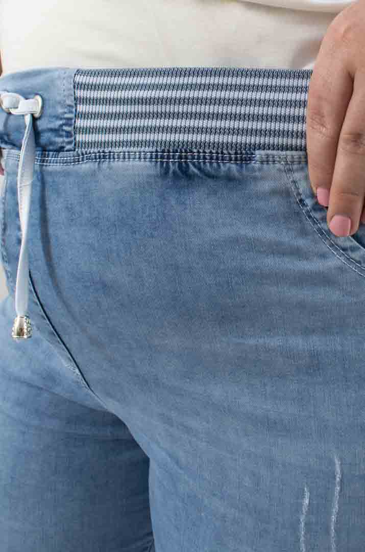 Капрі джинсові батал