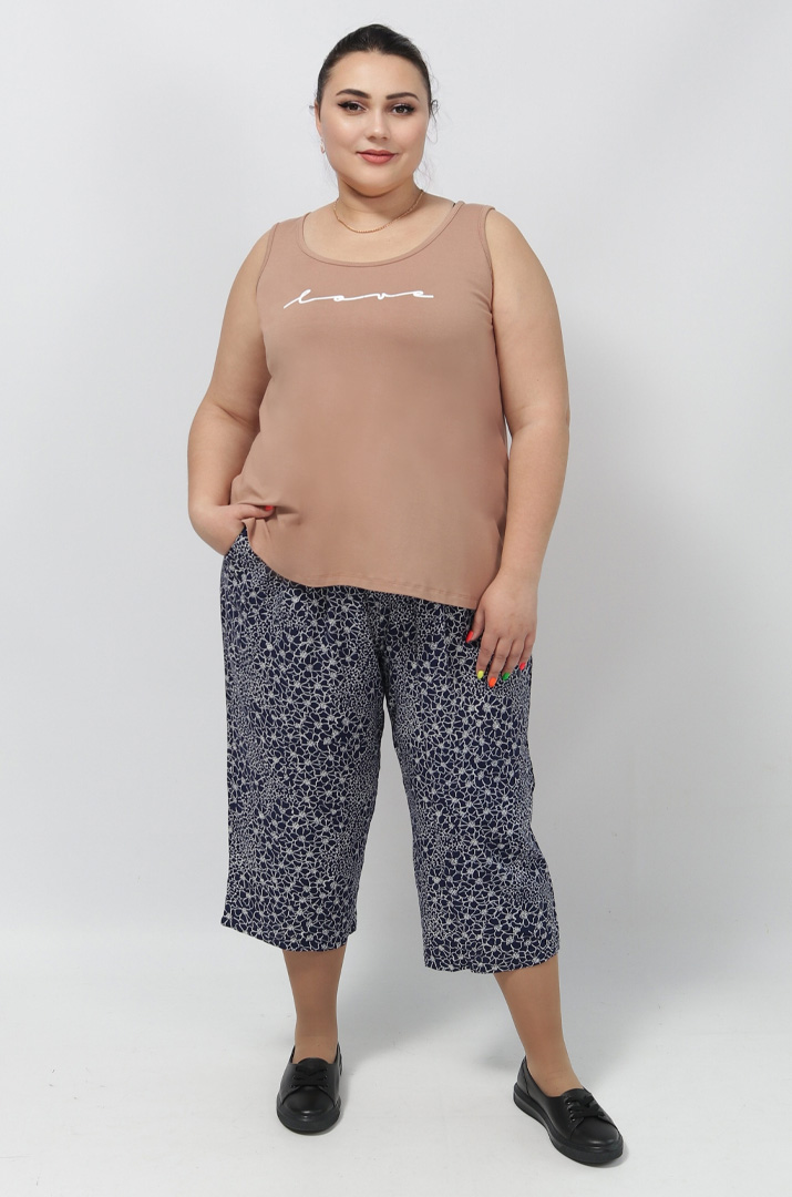 Капрі кольорові штапельні супер батал