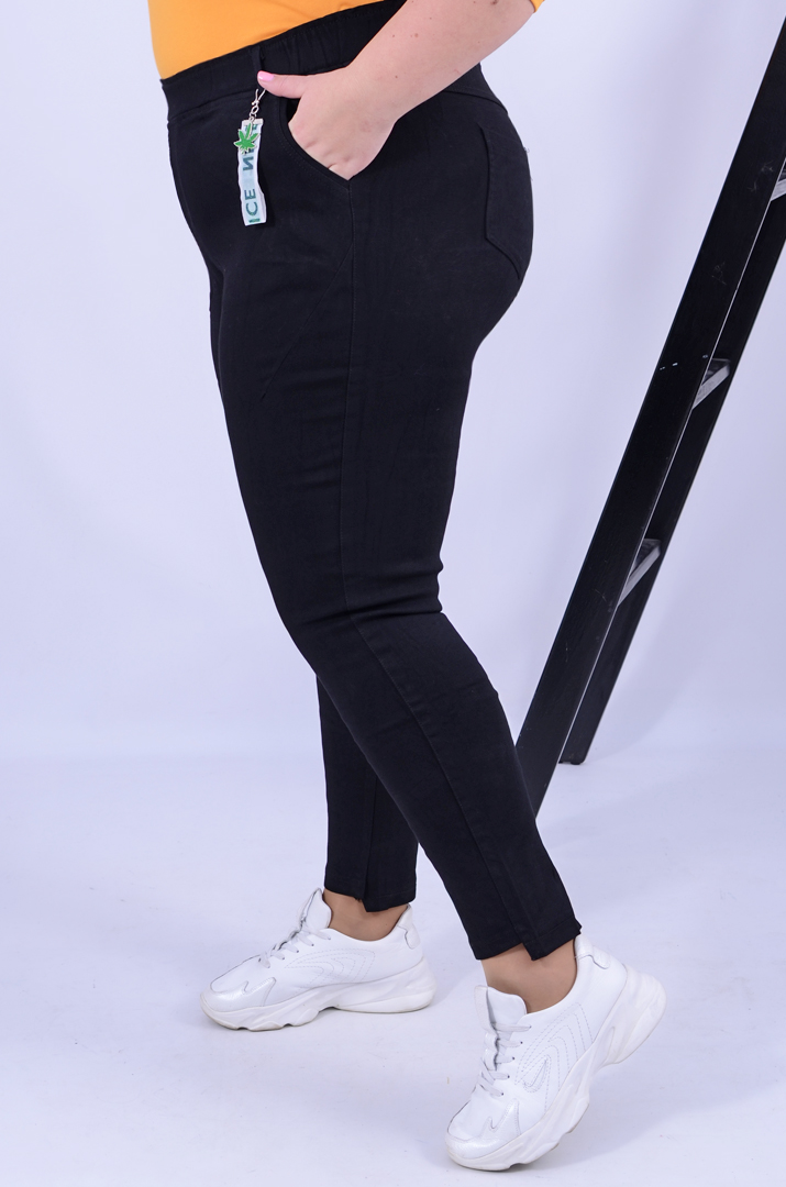 Утеплені джеггінси з прикрасою супер батал