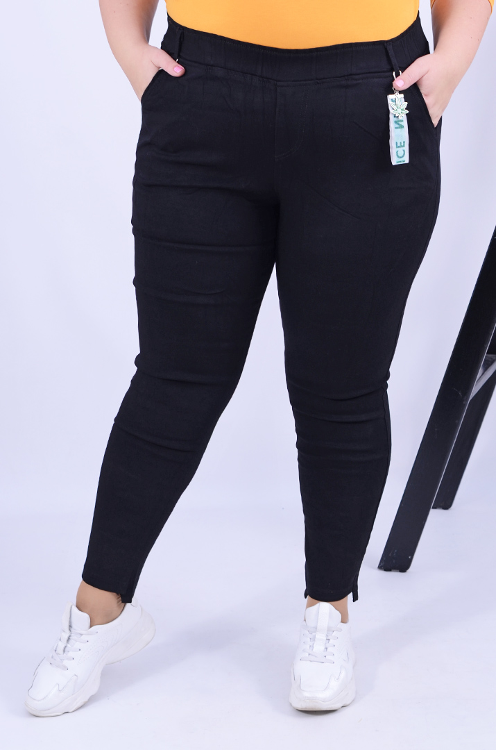 Утеплені джеггінси з прикрасою супер батал