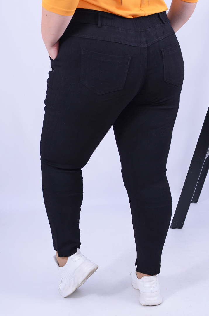 Утеплені джеггінси з прикрасою супер батал