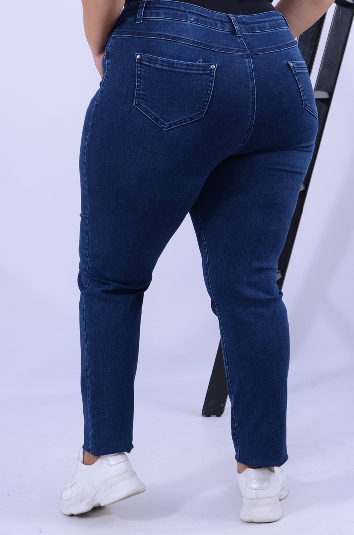 Джинси завужені з блискітками батал