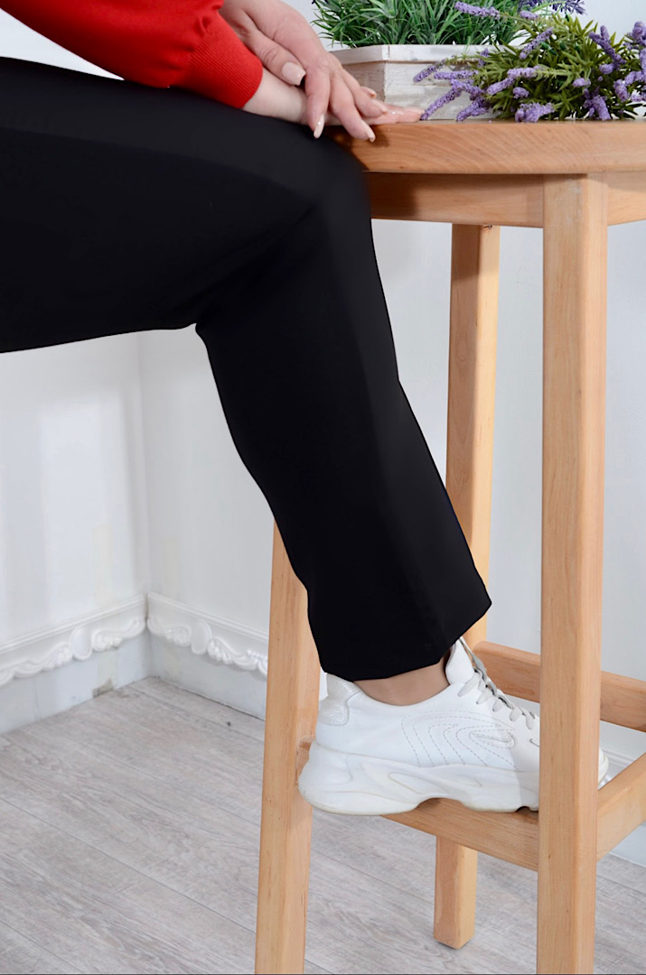 Брюки зауженные со стрелками батал