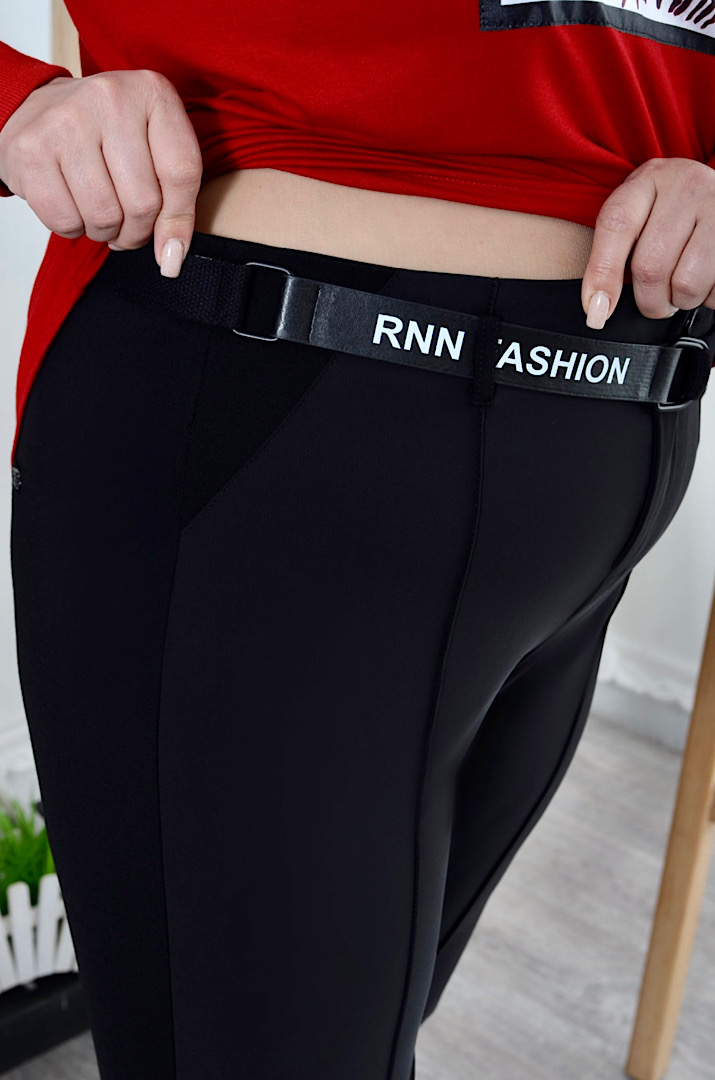 Брюки зауженные со стрелками батал