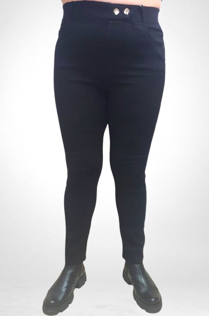 Чорні стрейчеві джегінси супер батал