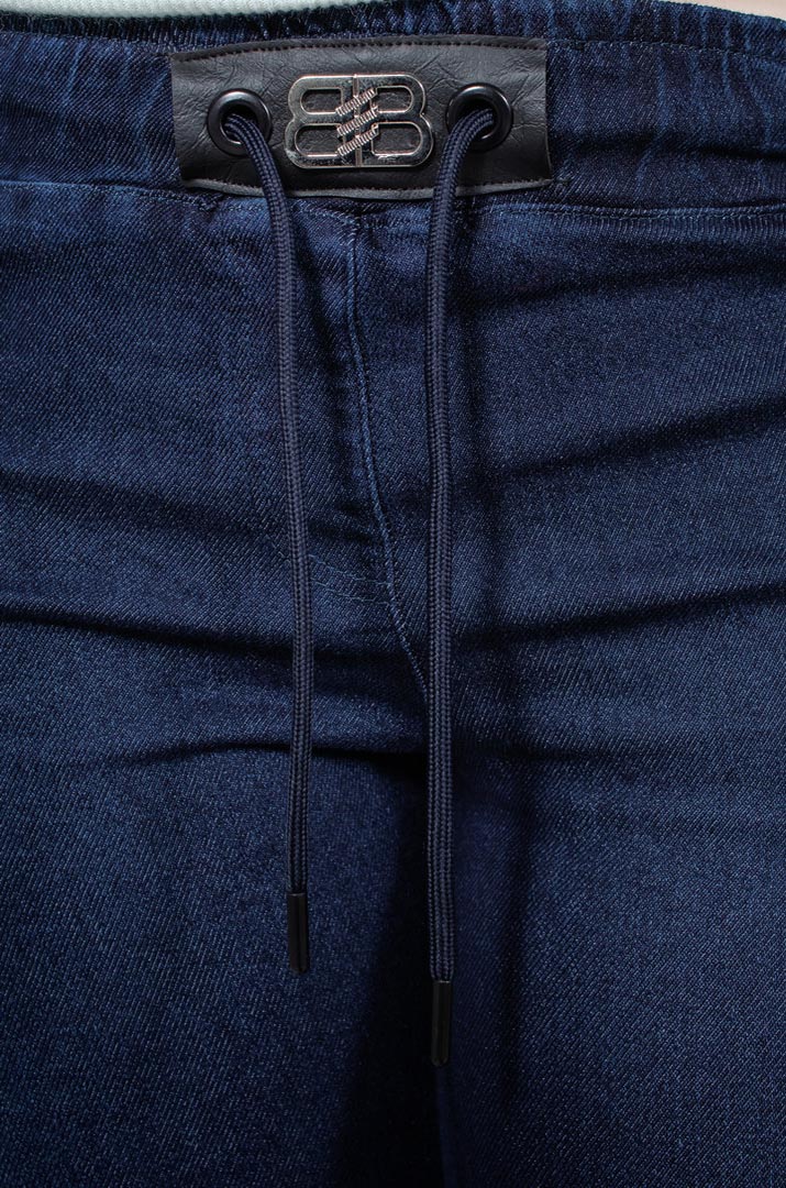 Джинси завужені на шнурівці супер батал