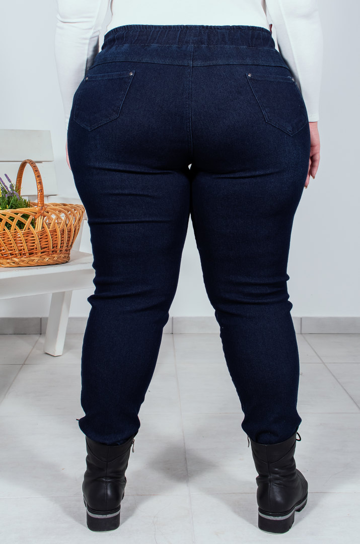 Джинси завужені на шнурівці супер батал