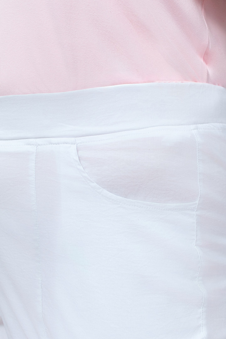 Брюки с широкими карманами и молнией супер батал