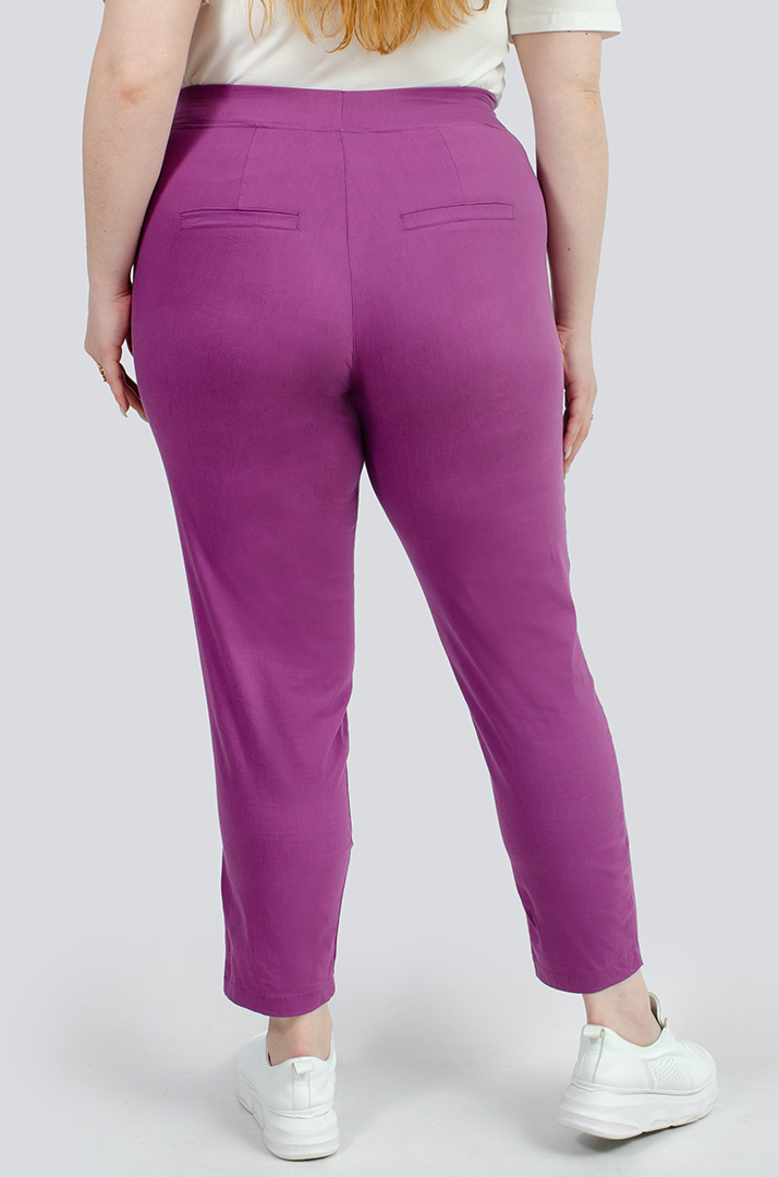 Брюки с широкими карманами и молнией супер батал