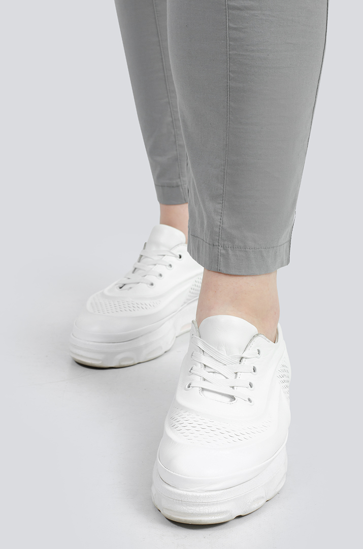 Брюки с широкими карманами и молнией супер батал