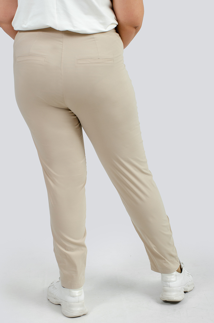 Брюки с широкими карманами и молнией супер батал