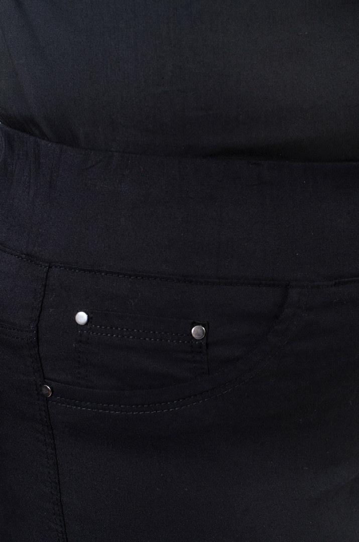 Брюки 7/8 з текстурним візерунком ромб внизу супер батал