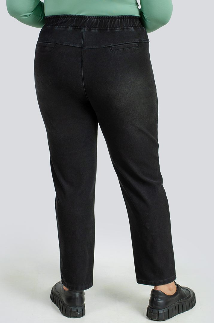 Графітові джинси 7/8 великих розмірів