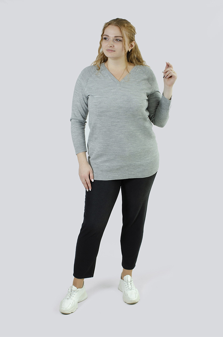 Графітові джинси 7/8 великих розмірів