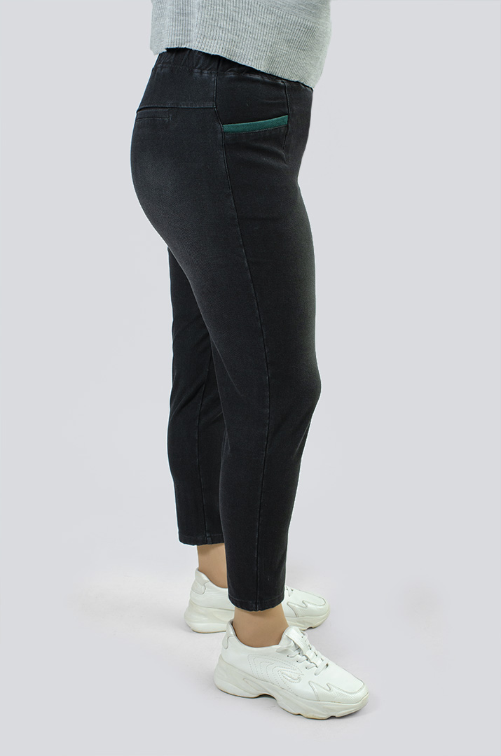 Графітові джинси 7/8 великих розмірів