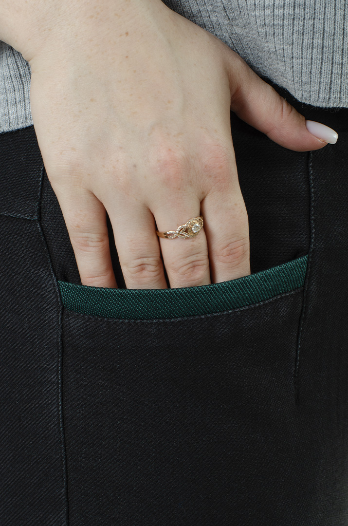 Графітові джинси 7/8 великих розмірів